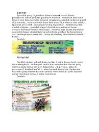 Pamflet adalah sebuah tulisan berisi tentang informasi yang disampaikan kepada orang lain yang terdiri dari tulisan maupun gambar. Banner Pamphlet
