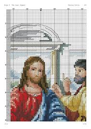 This is set of three pdf counted cross stitch pattern available for instant download. Cross Stitch Patterns Free The Last Supper
