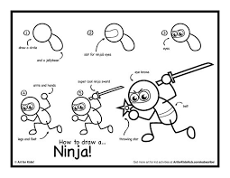 How To Draw A Ninja Art For Kids Hub Art For Kids Hub Art For Kids Drawings