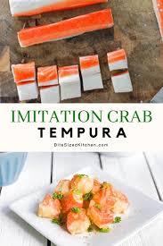 Tempura Fried Crab Stick Bites With Old Bay Recipe Imitation Crab Recipes Crab Appetizer Crab Stick