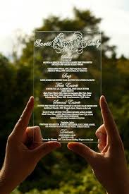 Modern Toronto Wedding By Distinct Occasions Design2decor Inc Artage Wedding Menu Wedding Invitations Acrylic Invitations