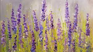 Video By Angela Anderson Learn How To Paint A Simple Impressionist Floral Abstract With Acrylics Th Simple Acrylic Paintings Beginner Painting Lavender Paint