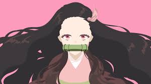 Demon Slayer Long Hair Nezuko Kamado With Pink Background 4k Hd Anime Wallpapers Hd Wallpapers Id 40347