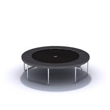 Black Trampoline 3d Model Trampoline Simple Object Black