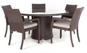 Delia Round Glass Top Outdoor Patio Dining Table For 4 To 8 People Dining Table Patio Dining Table Furniture Dining Table