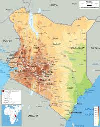 Kenya, country in east africa famed for its scenic landscapes and vast wildlife preserves. Physical Map Of Kenya Ezilon Maps