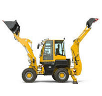 Backhoe Machine Equipment Small 4X4 Articulated Backhoe Front Loader for  Departs