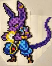 Fanart & cosplay posts should credit the artist in the title or be marked oc. Beerus Sama Hama Beads Perler Bead Art Pixel Art Pattern Pixel Art Characters