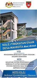 Kolej tingkatan 6 pontian, johor (formerly smk sri bandar) in operation since 01 april 2014. Pamphlet Kolej Tingkatan Enam Desa Mahkota By Nur Syamila Flipsnack
