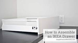 This chest has three drawers for hidden storage and a top shelf that really enhances your favorite things on display. How To Assemble An Ikea Sektion Drawer Youtube