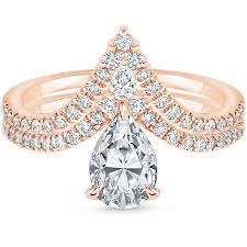 4.6 out of 5 stars 126. 14k Rose Gold Nouveau Diamond Bridal Set Brilliant Earth