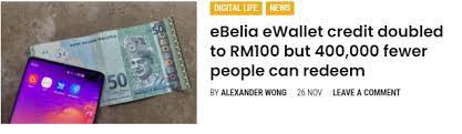 .naik dari rm100 (melalui pengumuman bajet belanjawan 2021) kepada rm150 (pengumuman bantuan kelebihan tebus e wallet rm150. Ebelia Ewallet Credit Is Now Rm100 Yoodo