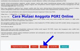 Update untuk pemutakhiran data bagi anggota yang telah terdaftar sebelumnya sebagai anggota pgri. Cara Mutasi Anggota Pgri Online Dan Cara Mendapatkan Kartu Tanda Anggota Kta Pgri Website Pendidikan