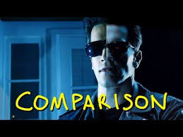 Terminator 2 Biker Bar Fight Homemade Side By Side Comparison Biker Bar Biker Terminator