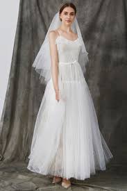 Yasiou hochzeitskleid elegant damen standesamt kurz tüll spitze tiefer rücken a linie champagner brautkleid: Brautkleider Knochellang Gillne De