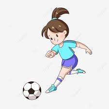 Untuk menjadi pemain sepak bola yang profesional, maka latihan fisik sepak bola profesional pun harus dilakukan. Gambar Gadis Bermain Clipart Latihan Bola Sepak Kartun Cantik Gadis Png Dan Psd Untuk Muat Turun Percuma