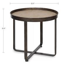 Gracie Oaks Wrenn Round Metal End Table Reviews Wayfair Metal End Tables Round Metal Side Table End Tables