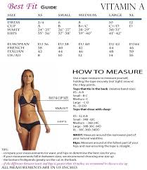 vitamin a size chart swimwear fashion black bikini