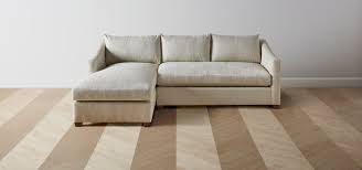 The Sullivan Brushed Cotton Ecru Chaise Sectional Sectional Sofa Slipcovers Sectional White Chaise