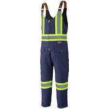 hi viz cotton duck insulated overalls