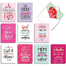 Congratulations cards easter cards father's day cards get well cards graduation cards: Amazon Com The Best Card Company 20 Mother S Day Cards Bulk 4 X 5 12 Inch Loving Small Note Card Set Mom Notes Am3138mdg B2x10
