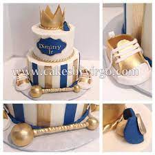 Little Prince Baby Shower Cake Gold Prince Princecake Crown Rattle Prince Baby Shower Cake Prince Baby Shower Baby Shower Cakes