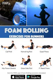 For foam roll exercises, roll back and forth for 30 seconds to a minute. 6 Foam Roller Exercises For Legs Roller Workout Foam Roller Exercises Foam Roller