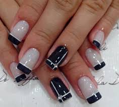 Black And White Nail Art For Short Nails Nail Design Gallery And Inspiring Nail Art Pictures Manicure Disenos Manicura De Unas Manicura
