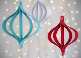 How To Make Modern Paper Ornaments Diy Paper Christmas Tree Christmas Ornaments Homemade Christmas Crafts