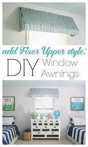 How To Make Gorgeous Farmhouse Window Awnings Rustic Window Treatments Window Treatments Bedroom Window Awnings
