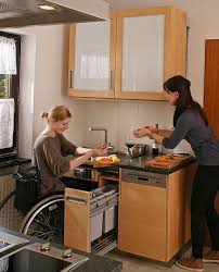 Die Barrierefreie Kuche Aus Massivholz Fur Rollstuhlfahrer Alle Raffinierten Details Der Rollstuhlgerechten Mobelm Kuchenumbau Wohnung Kuche Massivholzkuchen