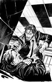 John Wick 1 Cover Inks By Gio2286 Illustration Art Graphic Novel Art Illustration