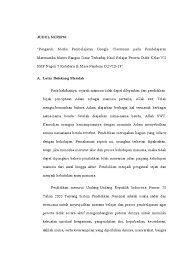 Tesis pengaruh pembelajaran online dan minat belajar siswa pada masa pendemi coved 19 : Tesis Pengaruh Pembelajaran Online Dan Minat Belajar Siswa Pada Masa Pendemi Coved 19 Top Pdf Adaptasi Mahasiswa Dalam Penggunaan Media Online Sebagai Dampak Wabah Covid 19 123dok Com Panduan Penyelenggaraan