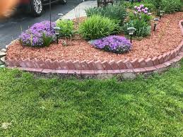 Ecoborder is moulded from recycled tires, giving it the look of stone with the flexibility of rubber. Holland 7 75 In X 4 In X 1 75 In River Red Concrete Paver 22051ea The Home Depot Lanskap Taman Ide