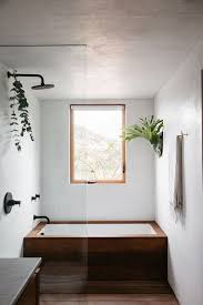 Small Home Interior Modern Bathroom With Wood Bath Tub Sfgirlbybay In 2020 Minimalist Bathroom Design Bathroom Interior Design Interior