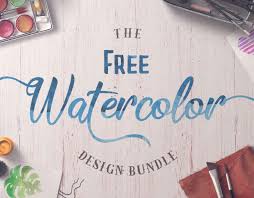 In order to use this file you must credit the author with the a link back to this page. Free Watercolor Design Bundle On Behance