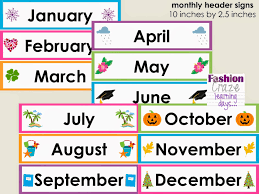 Resultado De Imagen De Cliparts Day And Month Ingles