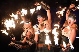 In scotland, the new year's eve celebration is called hogmanay which means 'new morning' in celtic. In Pictures Hogmanay Kicks Off With Flames In Edinburgh The National