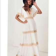 Spell The Gypsy Collective Dresses Spell The Gypsy Ocean Gown Free People Ivory Poshmark