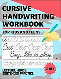 New and used from $2.96. Cursive Handwriting Workbook For Kids And Teens 3 In 1 Learning Experience Book For Tracing Exercise Writing Practice And Mastering Cursive Letters Words Sentences Shark Edition Designs Simple Book 9798686114944 Amazon Com Books