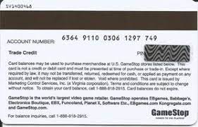 How much is on my gamestop trade credit card. Gift Card Trade Credit Gamestop United States Of America Trade Credit Col Us Gstop 130 Sv1400468