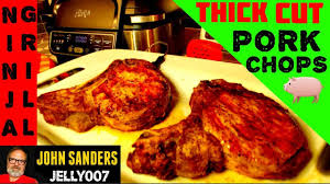 Eggs, french toast, sausage, bacon, steaks etc but with this pan. 2 Thick Pork Chop Ninja Pro Grill Foodi Grilled To Perfection Youtube Grilling Thick Pork Chops Pork Chops Pork Recipes