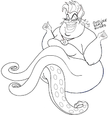 How Draw Ursula The Sea Witch From The Little Mermaid Step By Step Drawing Tutorial How To Draw Step By Step Drawing Tutorials Mermaid Coloring Pages Little Mermaid Drawings Mermaid Coloring