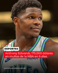 Anthony Edwards, de los Minnesota Timberwolves, fue multado con 100.000  dólares este domingo por la NBA por usar «lenguaje profano» en una  entrevista televisiva, algo que se suma a los 75.000 dólares