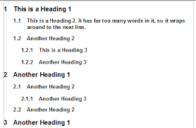 For example, if you have one level 2 heading, you will need to have a second level 2 heading. Defining A Hierarchy Of Headings Apache Openoffice Wiki