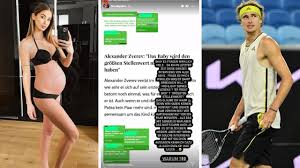 The woman carrying alexander zverev's baby has dropped a bomb on his recent claims they're harmoniously awaiting the impending arrival. Australian Open 2021 Alexander Zverev Girlfriend Brenda Patea Baby Father Instagram Tennis News