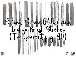 Silver Silver Glitter And Indigo Brush Strokes 90 Clip Art Etsy Brush Stroke Art Brush Strokes Clip Art