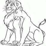 Simba and mufasa coloring page. Coloring Page Mufasa And Simba