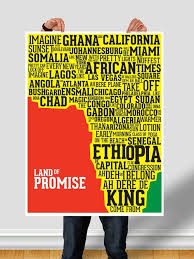 Africa Typography Poster Series Love Posters