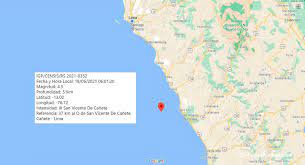 El temblor de hoy, 12 de mayo de 2021, se registró a 21 kilómetros al noreste de susapaya con una profundidad de 19 kilómetros, de acuerdo al instituto geofísico del perú (igp). Temblor Hoy En Lima Sismo De 4 3 Se Registro Este Viernes 18 De Junio Por La Manana